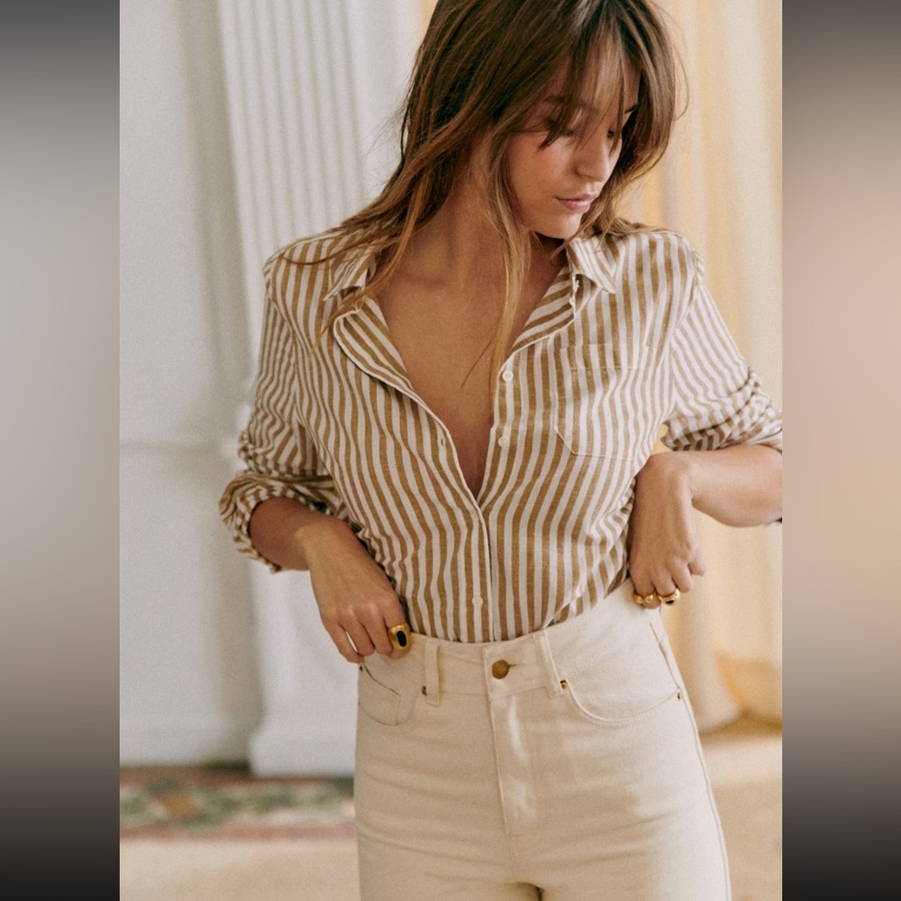 Sezane Tomboy shirt, size 38/ US 6